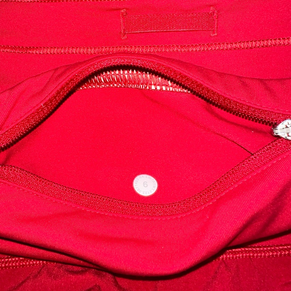 Red Lulu speed ups  size 6 light wear